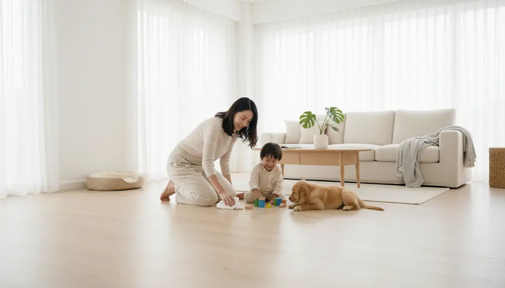 Lantai Vinyl Tahan Air: Solusi Ideal untuk Keluarga dengan Anak dan Hewan Peliharaan