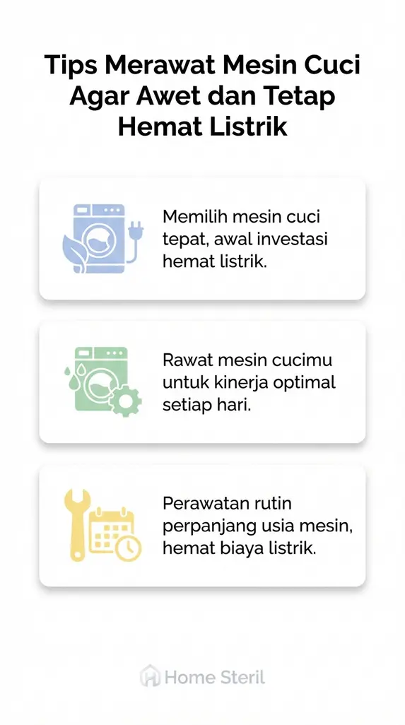 Tips Merawat Mesin Cuci Agar Awet dan Tetap Hemat Listrik