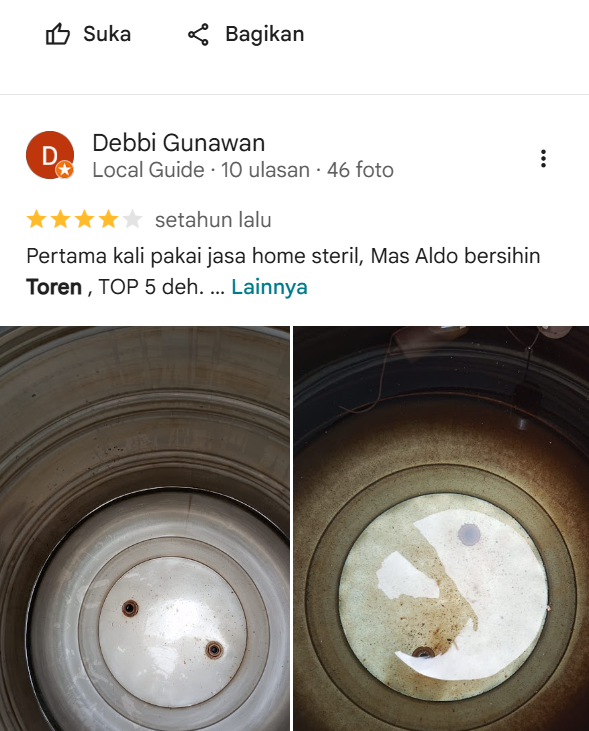 Testimoni Pelanggan Home Steril