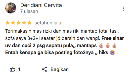 Rating Pelanggan Home Steril