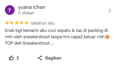 Ulasan Pelanggan di Sneakershoot.id
