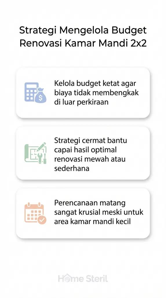 Strategi Mengelola Budget Renovasi Kamar Mandi 2x2