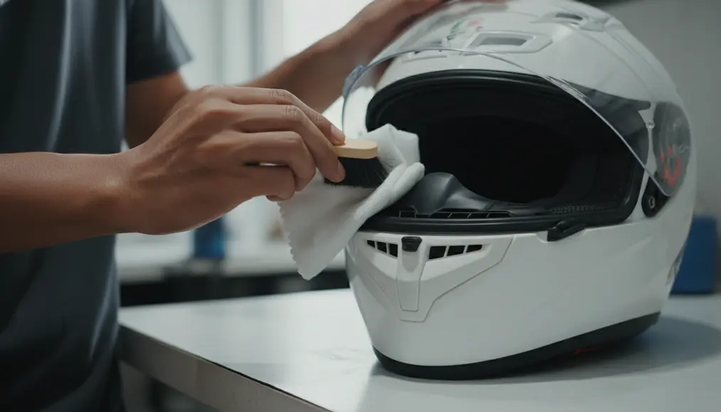 Cara Membersihkan Ventilasi dan Komponen Kritis Helm Full Face