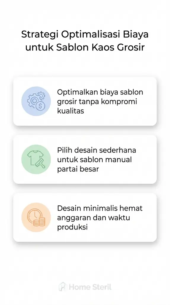Strategi Optimalisasi Biaya untuk Sablon Kaos Grosir