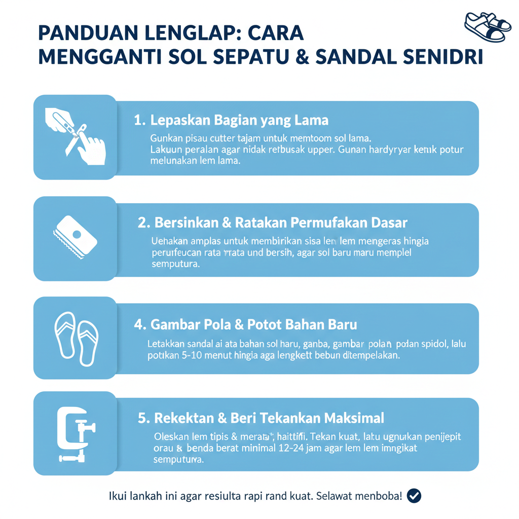 Panduan Lengkap: Cara Mengganti Sol Sepatu Sandal Sendiri