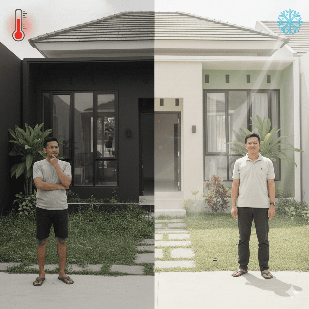 Ilmu Teknis di Balik Tips Memilih Warna Cat Rumah Eksterior (LRV)