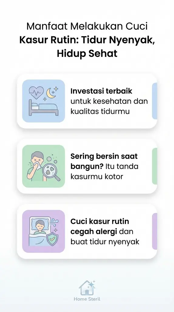 Manfaat Melakukan Cuci Kasur Rutin: Tidur Nyenyak, Hidup Sehat