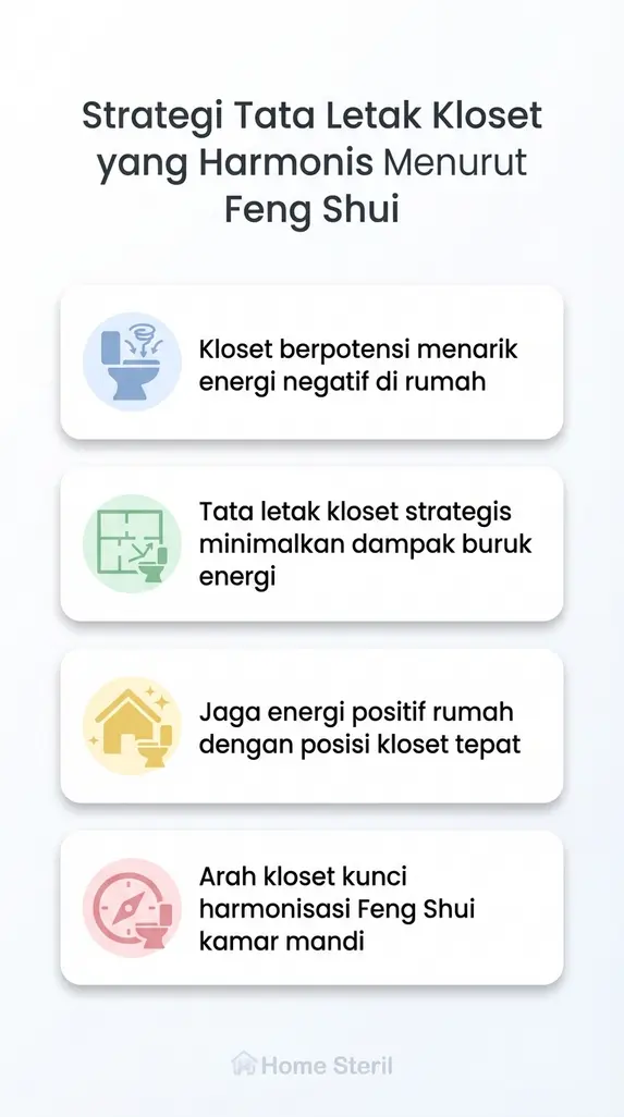 Strategi Tata Letak Kloset yang Harmonis Menurut Feng Shui