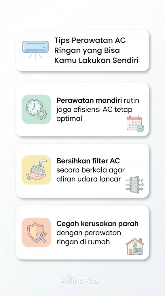 Tips Perawatan AC Ringan yang Bisa Kamu Lakukan Sendiri