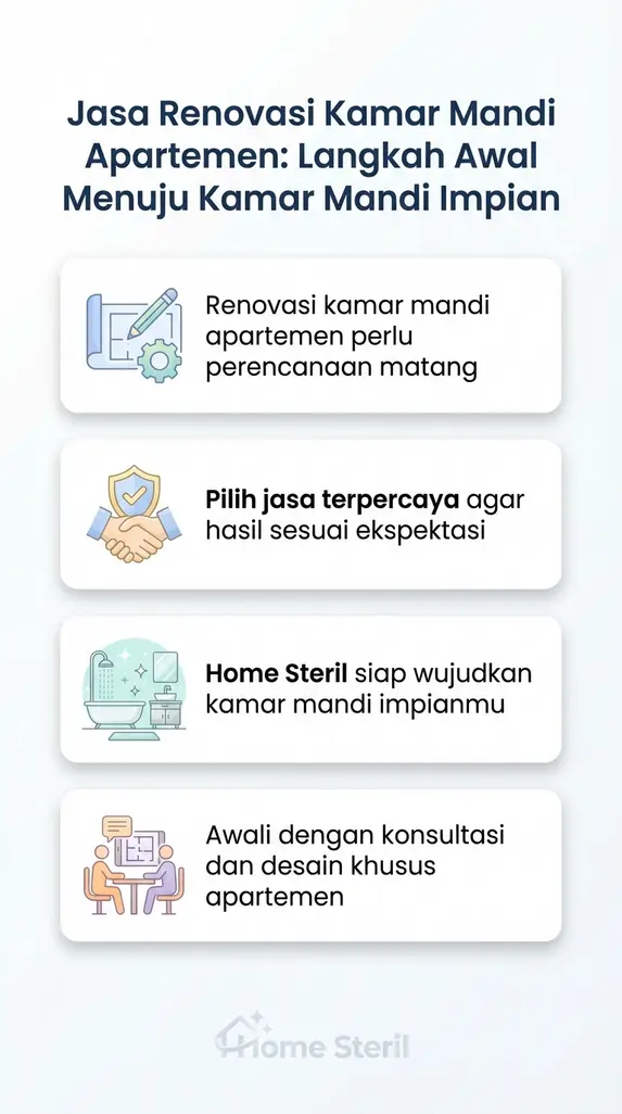 Jasa Renovasi Kamar Mandi Apartemen: Langkah Awal Menuju Kamar Mandi Impian