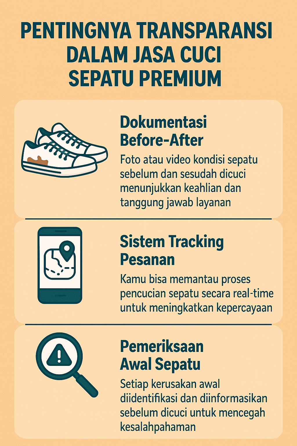 ChatGPT said:  Pentingnya Transparansi dalam Jasa Cuci Sepatu Premium
