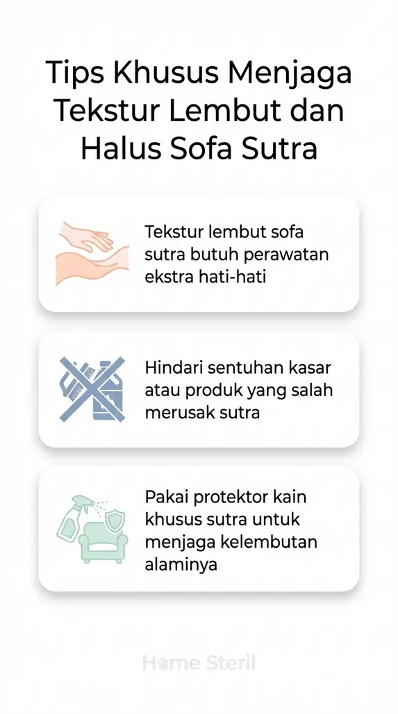 Tips Khusus Menjaga Tekstur Lembut dan Halus Sofa Sutra