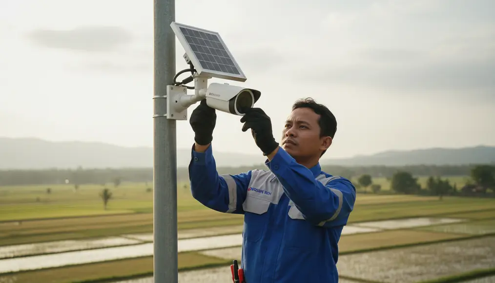 Solusi Cerdas: Pemasangan CCTV Solar Panel dari Home Steril