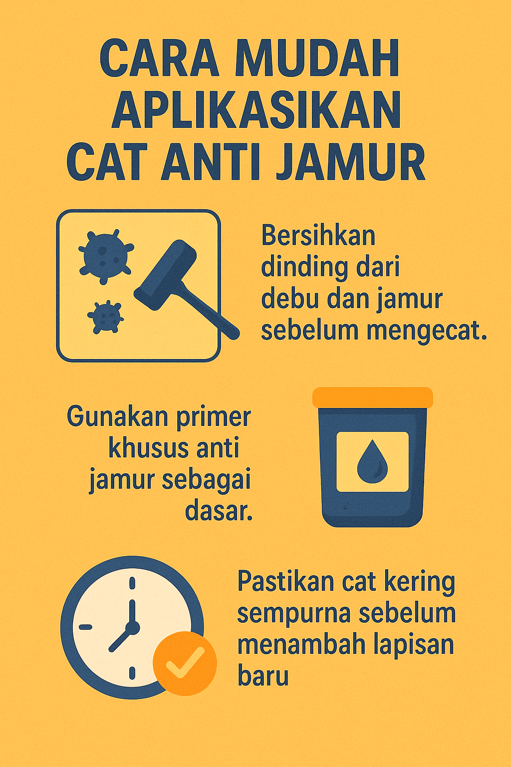 Infografik:Cara Mudah Aplikasikan Cat Anti Jamur
