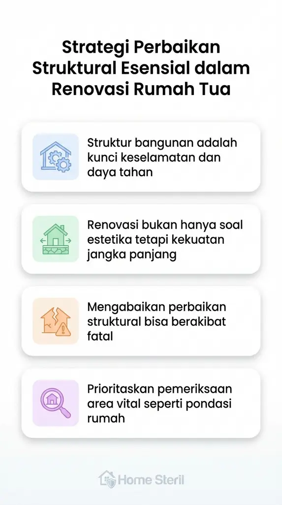 Strategi Perbaikan Struktural Esensial dalam Renovasi Rumah Tua