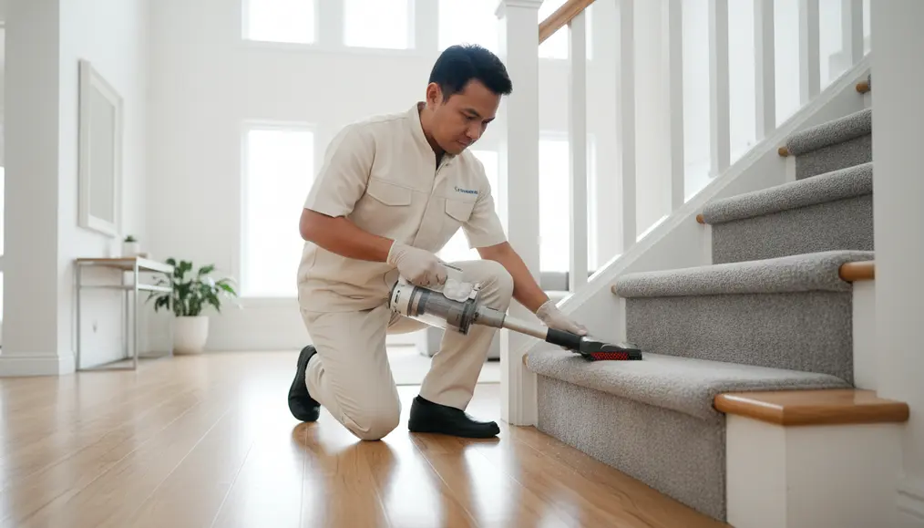 Langkah-langkah Cuci Karpet Tangga Permanen ala Profesional
