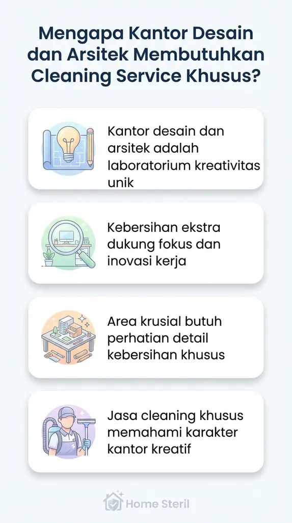 Mengapa Kantor Desain dan Arsitek Membutuhkan Cleaning Service Khusus?