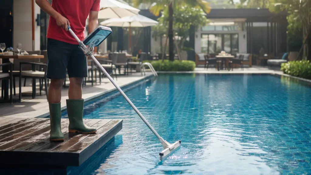 Cari Jasa Bersihkan Kolam Renang untuk Properti Komersial? Temukan Ahli Terdekat di Bekasi.