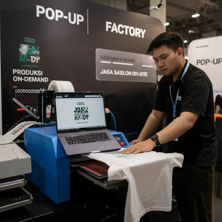 Peluang Bisnis Baju Satuan Custom 'Pop-Up Factory': Produksi On-Demand di Event, Pikat Pelanggan Instan!