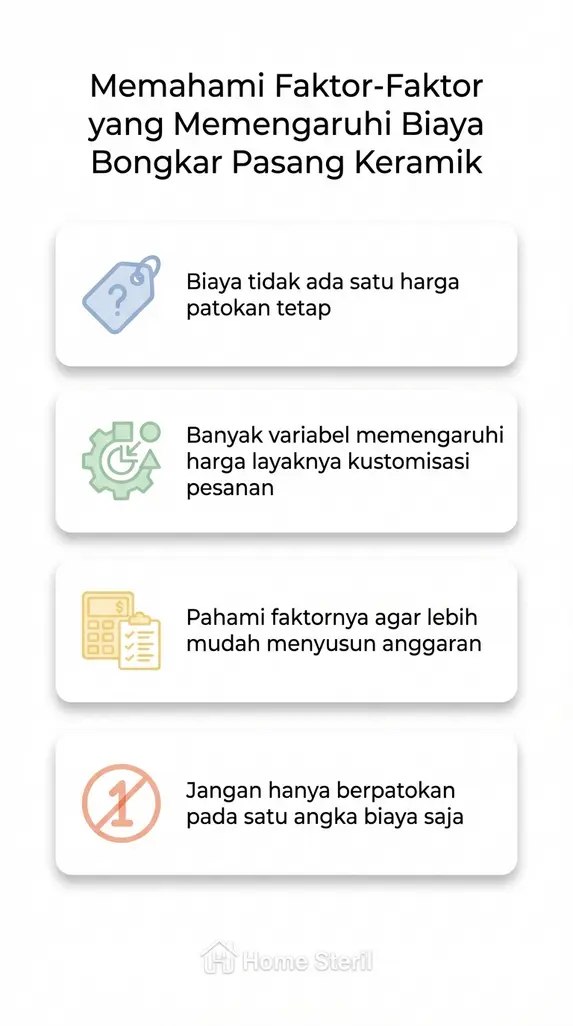 Memahami Faktor-Faktor yang Memengaruhi Biaya Bongkar Pasang Keramik