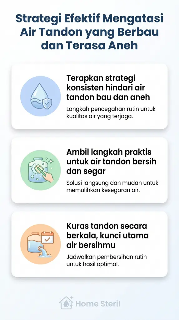 Strategi Efektif Mengatasi Air Tandon yang Berbau dan Terasa Aneh