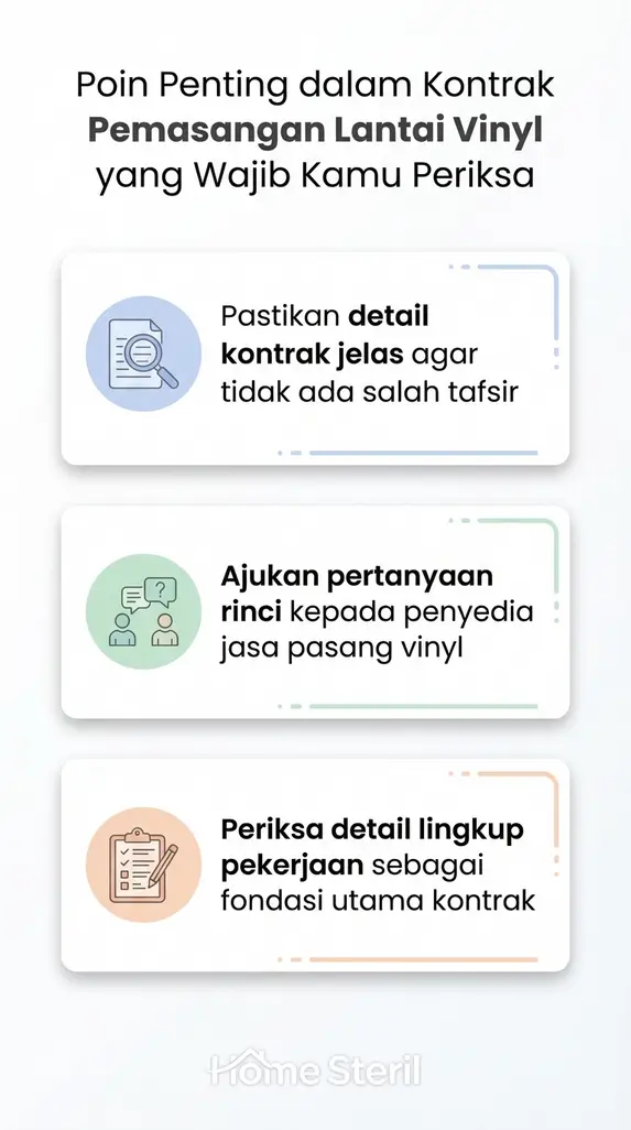 Poin Penting dalam Kontrak Pemasangan Lantai Vinyl yang Wajib Kamu Periksa