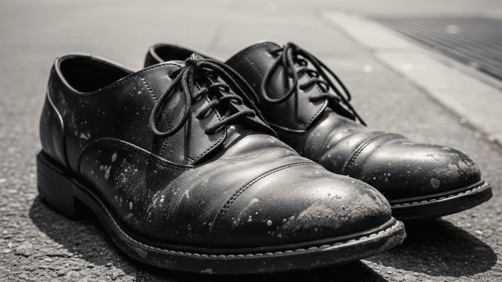 Mengatasi Noda Membandel: Tips Tambahan Cara Mencuci Sepatu Kulit Sintetis