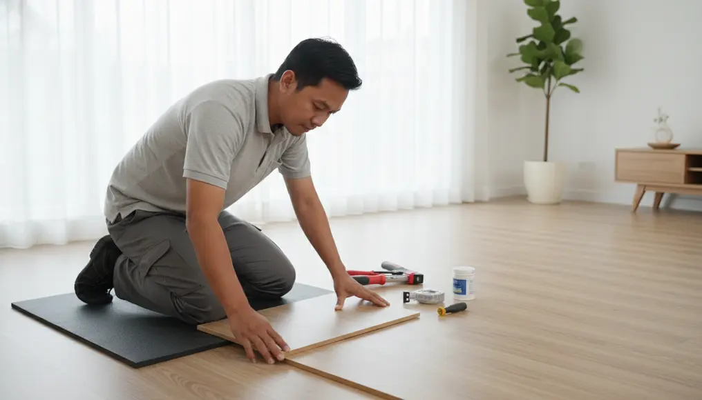 Tahapan Pemasangan Lantai Vinyl oleh Profesional