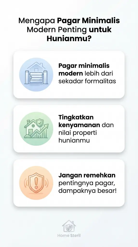 Mengapa Pagar Minimalis Modern Penting untuk Hunianmu?