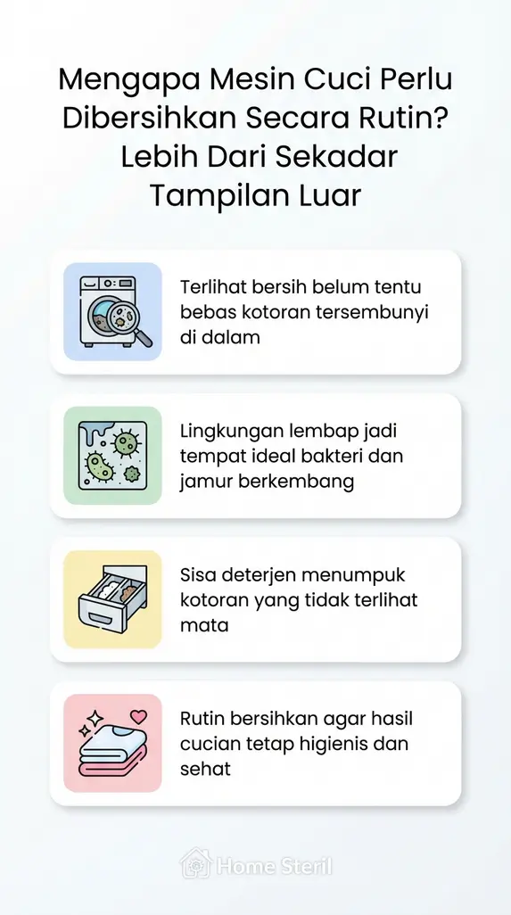 Mengapa Mesin Cuci Perlu Dibersihkan Secara Rutin? Lebih Dari Sekadar Tampilan Luar