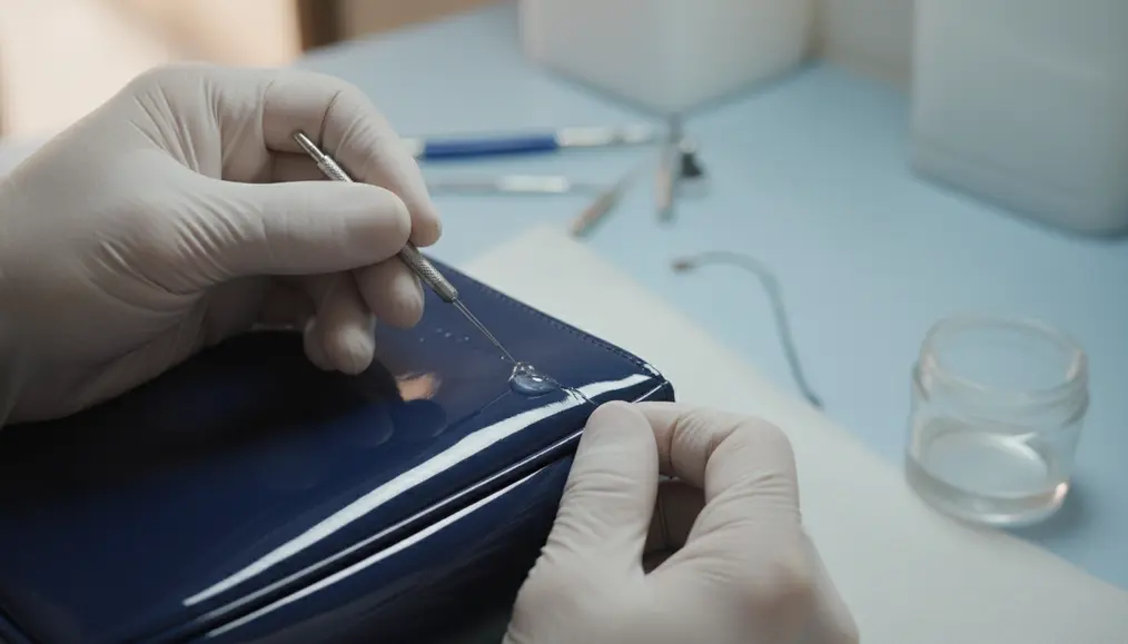 Mengatasi Tas Kulit Glossy Retak dan Mengelupas Setelah Repaint