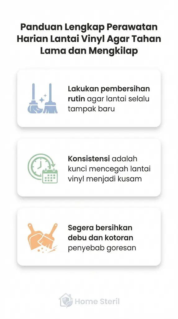 Panduan Lengkap Perawatan Harian Lantai Vinyl Agar Tahan Lama dan Mengkilap