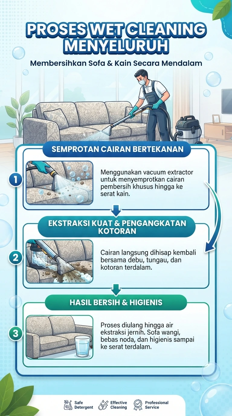 Infografik : Proses Wet Cleaning Menyeluruh