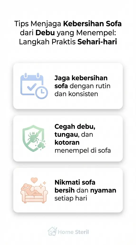 Tips Menjaga Kebersihan Sofa dari Debu yang Menempel: Langkah Praktis Sehari-hari