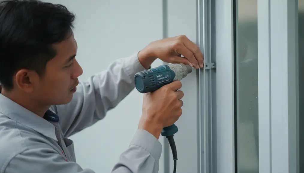 Langkah Lengkap Pasang Rolling Door Aluminium Sendiri (Installation Workflow)