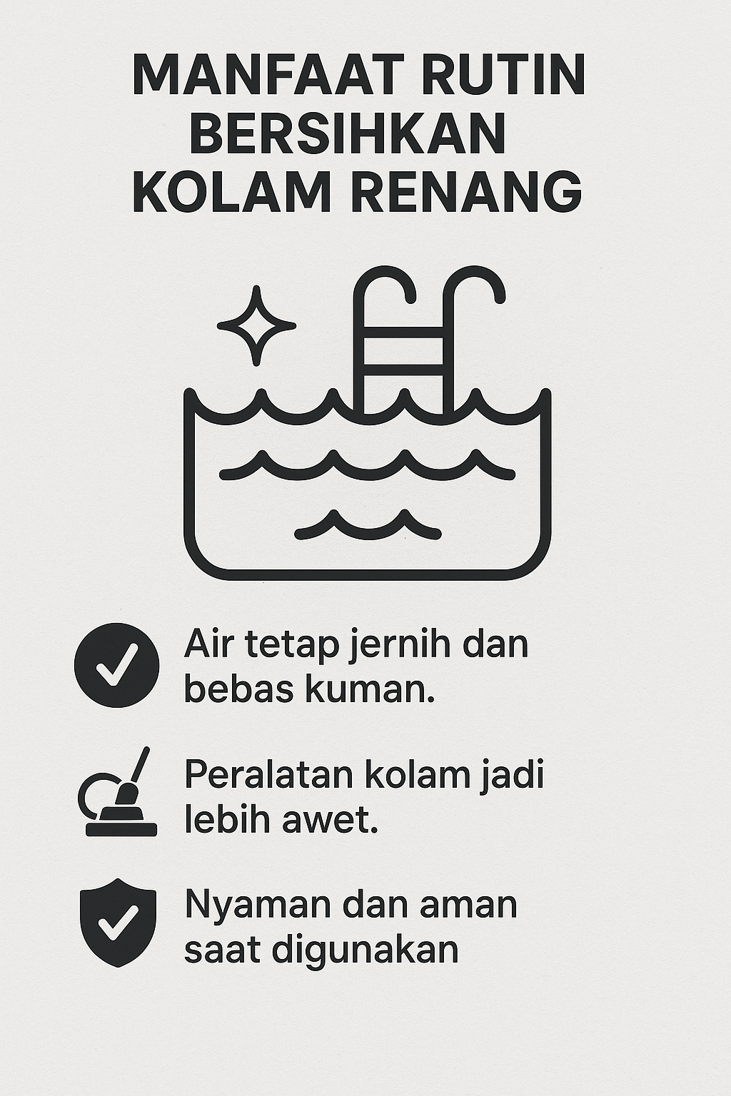 Infografik: Manfaat Rutin Bersihkan Kolam Renang