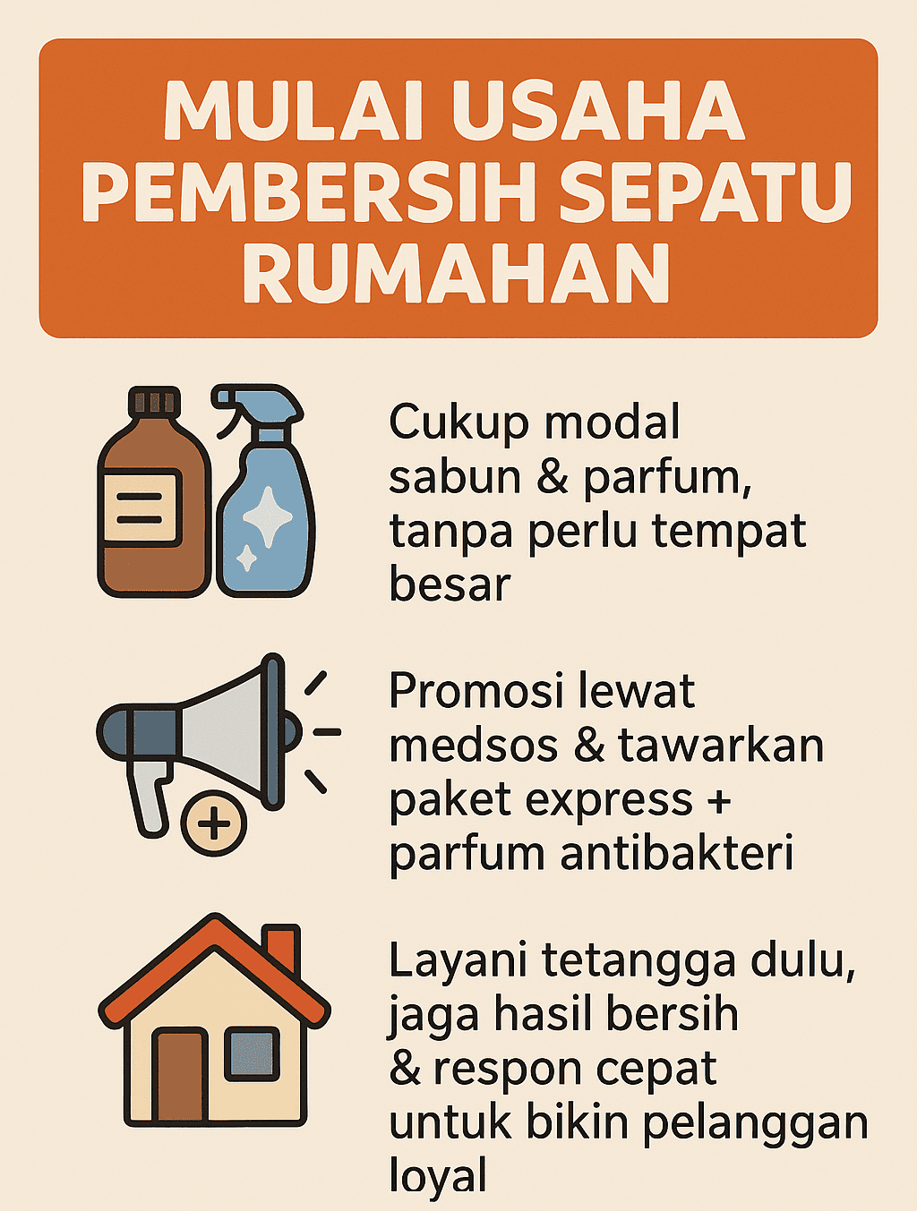 Infografik: Mulai Usaha Pembersih Sepatu Rumahan