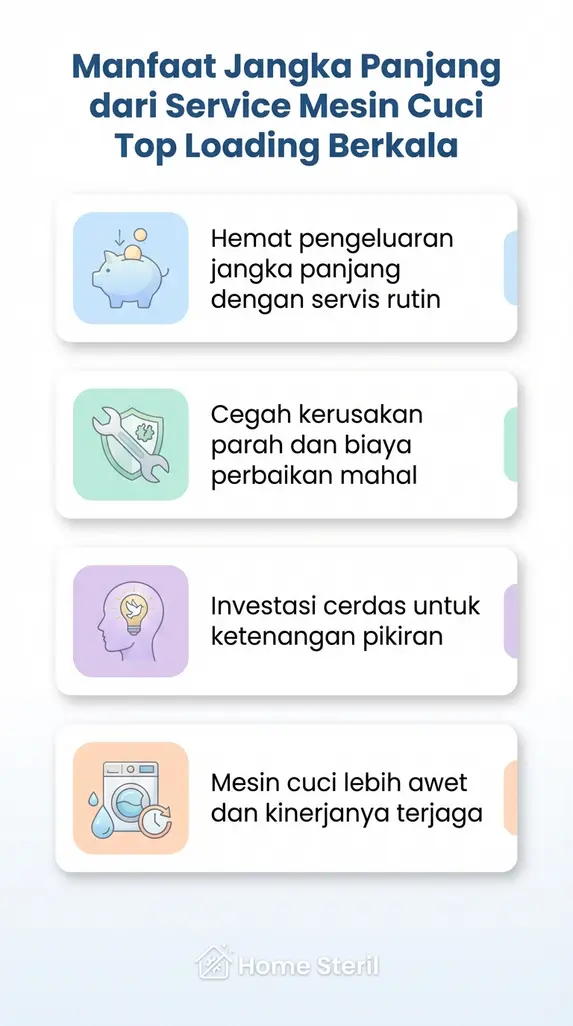 Manfaat Jangka Panjang dari Service Mesin Cuci Top Loading Berkala