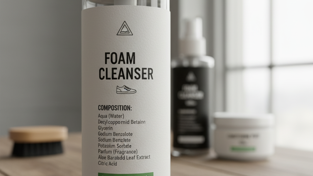 Periksa Komposisi Bahan pada Label Sabun Sepatu 