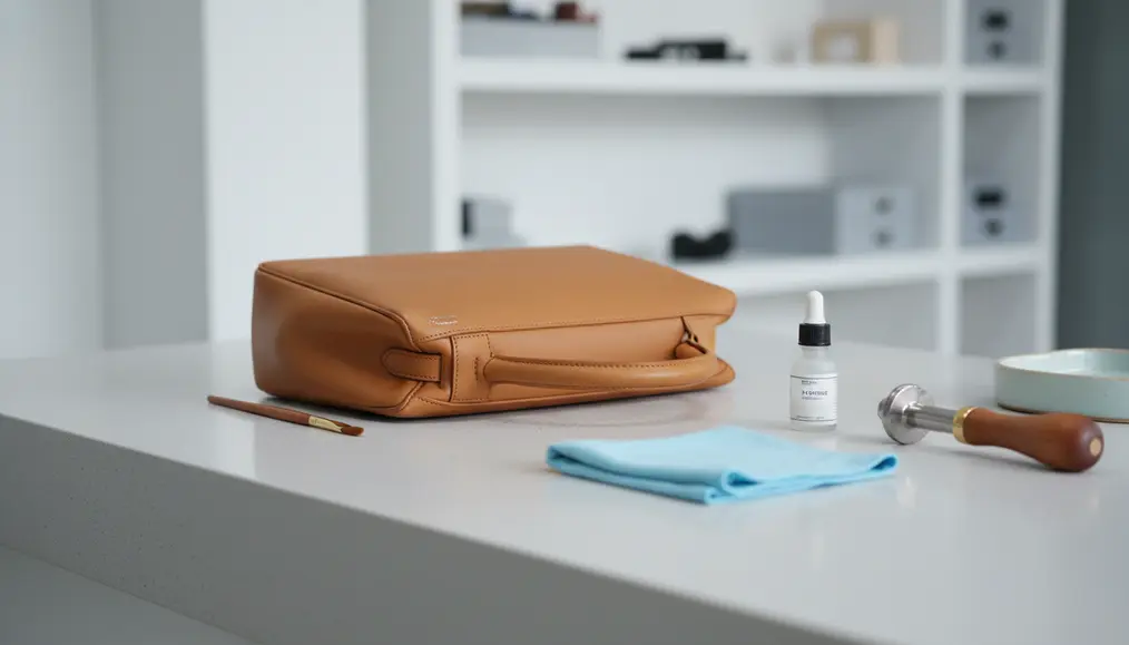 Perbaikan Pegangan (Handle) Tas Branded Kulit yang Getas dan Retak