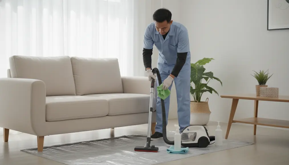 Persiapan Awal: Kunci Keberhasilan Teknik Cuci Sofa Bahan Mikrofiber