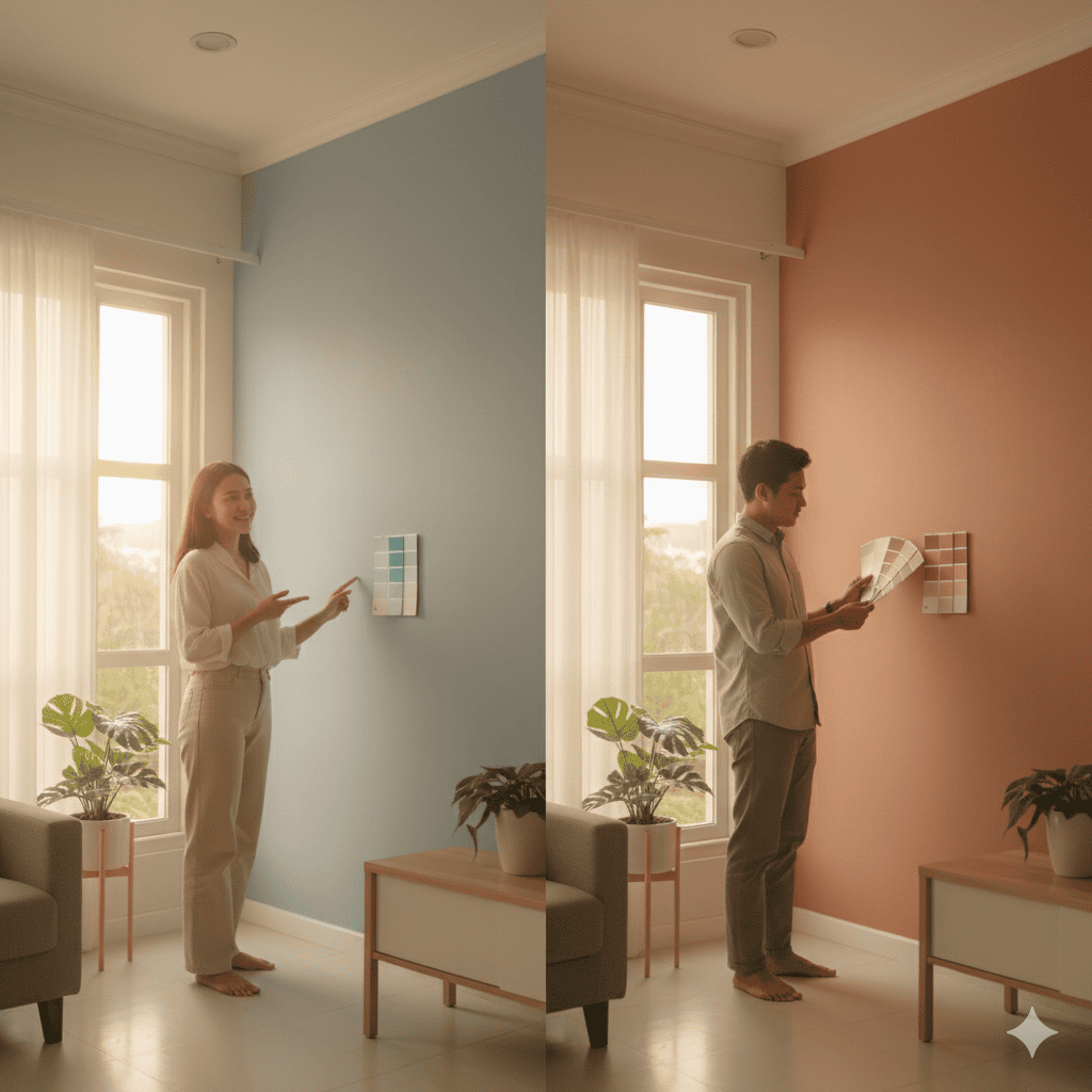 Strategi Warna Cat Rumah Berdasarkan Paparan Sinar Matahari