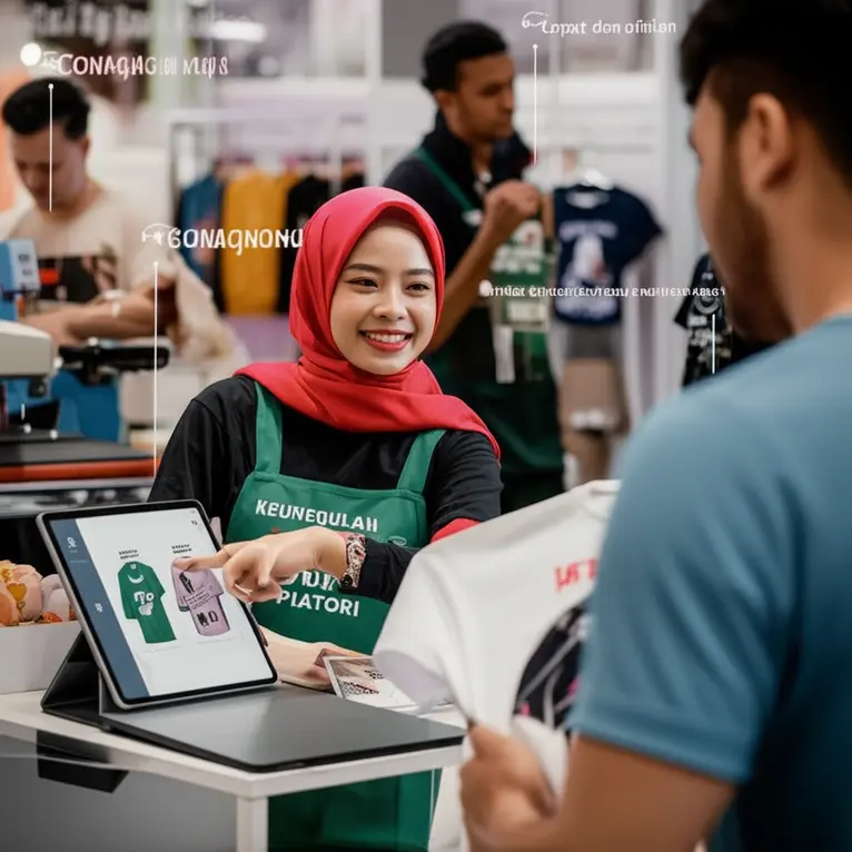 Peluang Bisnis Baju Satuan Custom 'Pop-Up Factory': Produksi On-Demand di Event, Pikat Pelanggan Instan!