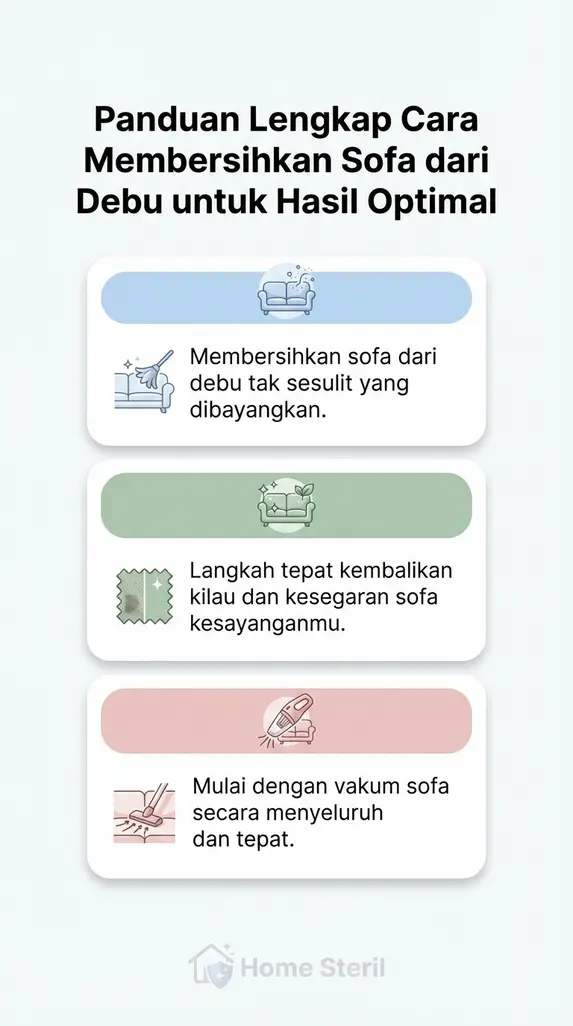 Panduan Lengkap Cara Membersihkan Sofa dari Debu untuk Hasil Optimal