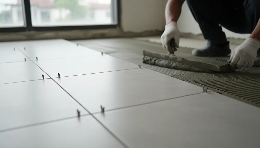 Proses Pemasangan Keramik dengan Hasil Rapi Presisi