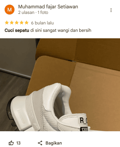 Ulasan Pelanggan Kemitraan di Sneakershoot