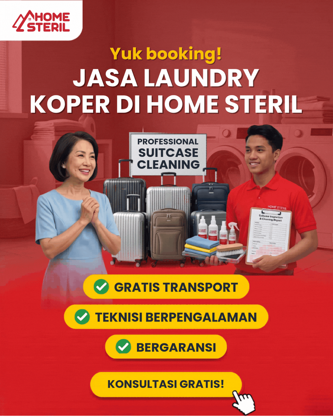 Jasa Laundry Koper di Home Steril