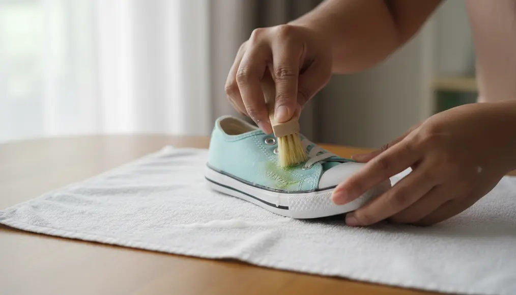 Panduan Langkah-demi-Langkah Mengatasi Noda Rumput pada Sepatu Anak