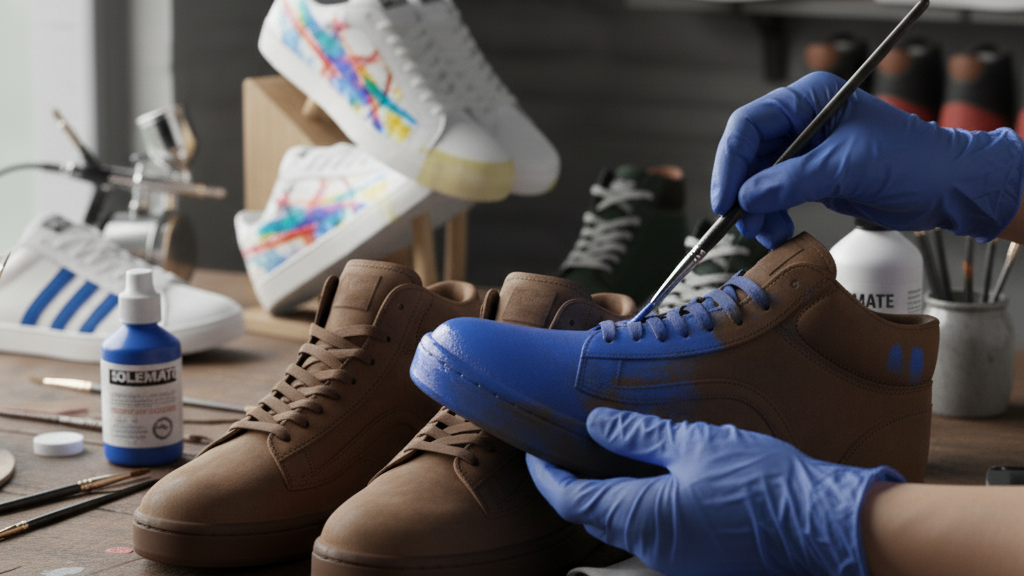 Trik Mempertahankan Warna dan Tekstur Sepatu Kulit Nubuck Pasca-Repaint