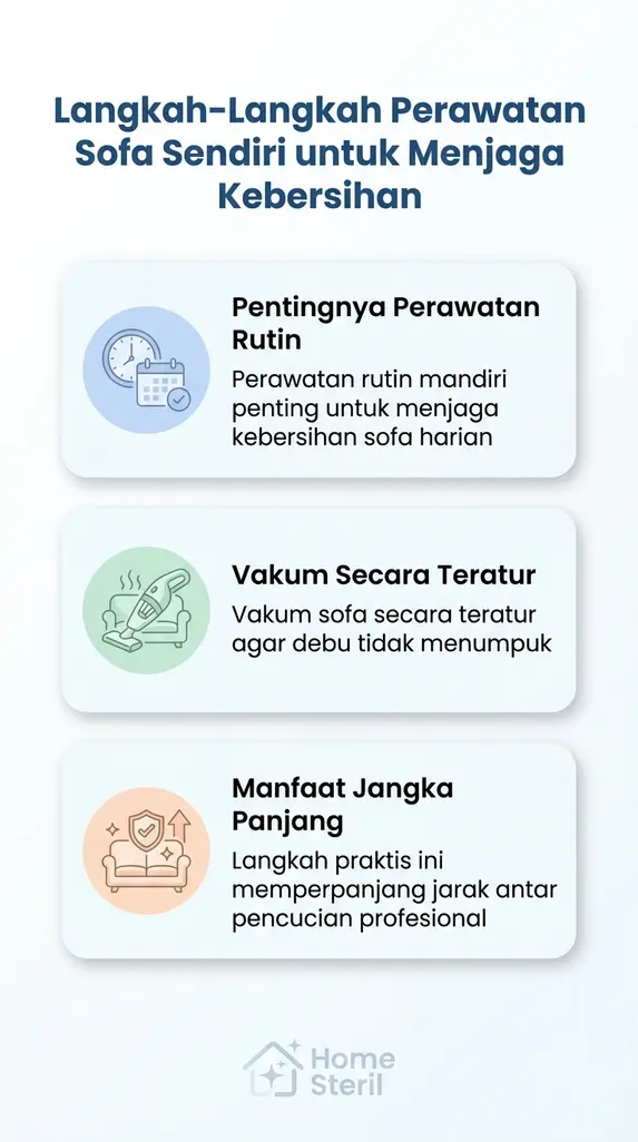 Langkah-Langkah Perawatan Sofa Sendiri untuk Menjaga Kebersihan